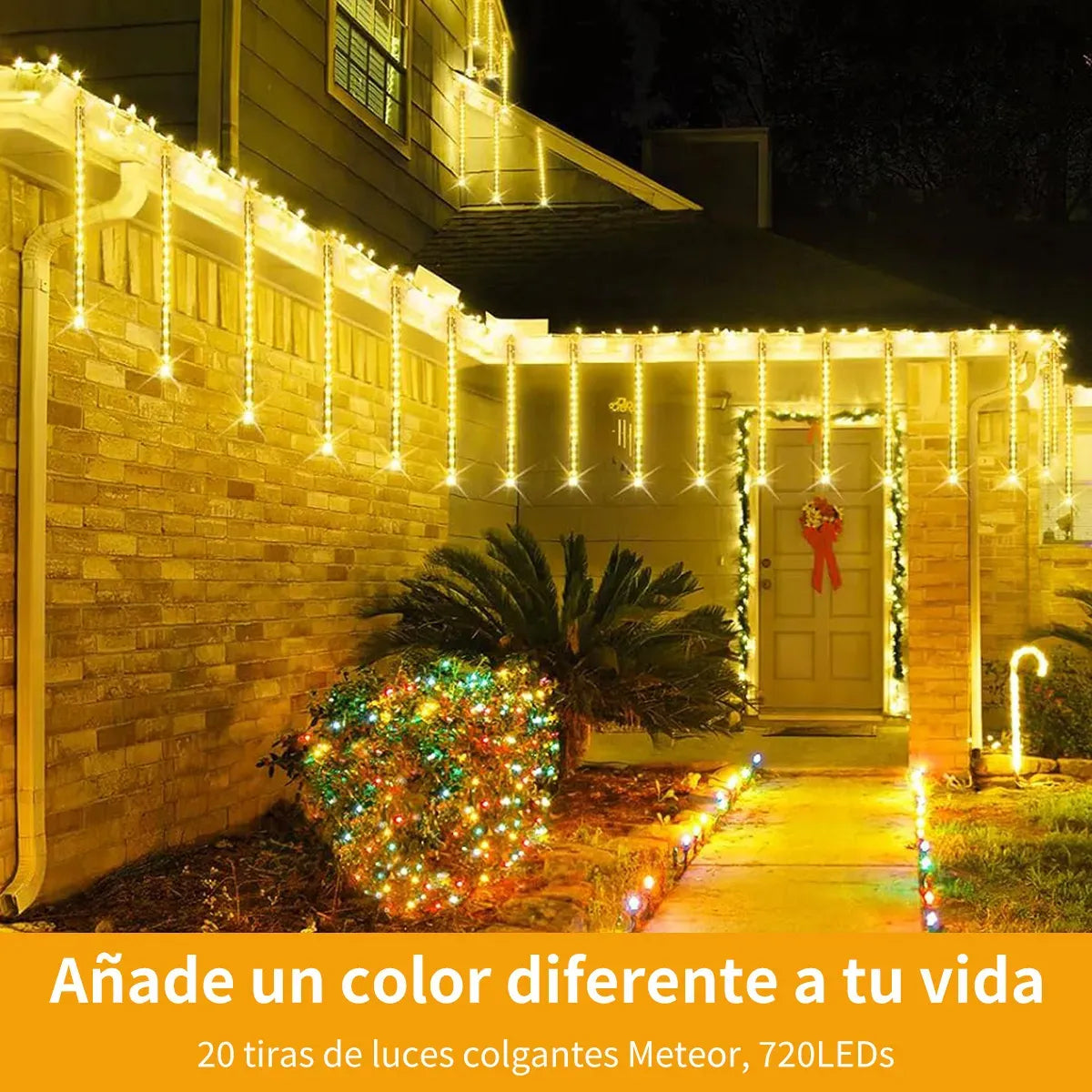 Cortina 3M Luz LED Meteoritos x8 Tubos de 30cm - Envío gratis! 50% OFF