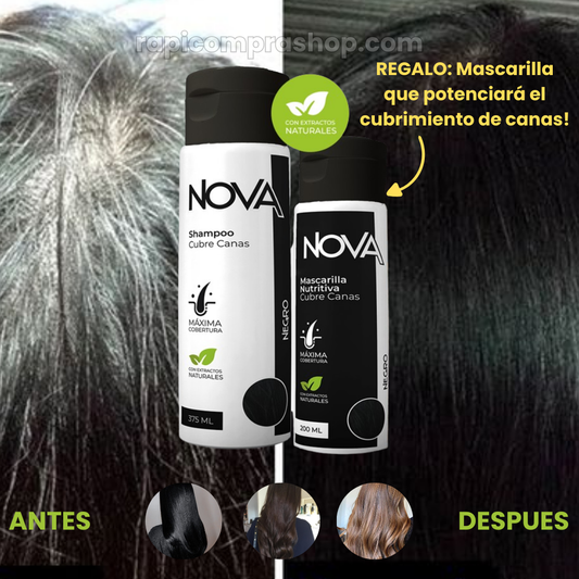SHAMPOO TAPACANAS + MASCARILLA GRATIS QUE POTENCIA RESULTADOS Y APORTA BRILLO!