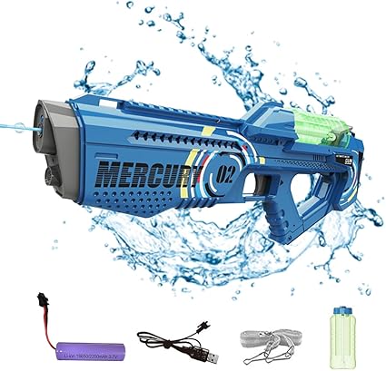 🔫 PISTOLA DE AGUA ELECTRICA CON EFECTOS ESPECIALES DE LUZ LED 🔥💦