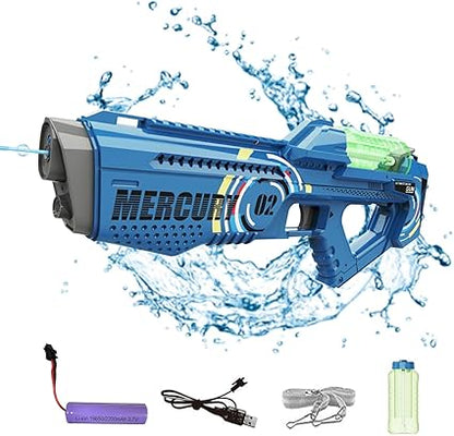🔫 PISTOLA DE AGUA ELECTRICA CON EFECTOS ESPECIALES DE LUZ LED 🔥💦