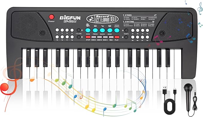 🎹 PIANO KARAOKE CON MICRÓFONO PARA NIÑO 🎤 + DCTO NAVIDENO 🎁🤩