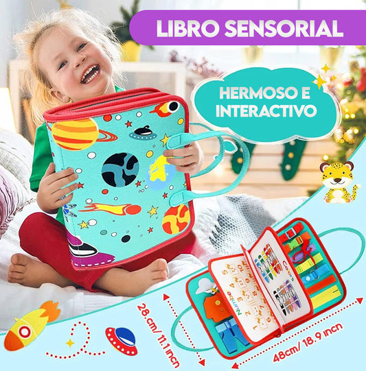 LIBRO SENSORIAL MONTESSORI - Para el Desarrollo motriz e intelectual de los niños