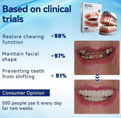 Dentadura Postiza de resina de acrílico dental ¡Recupera tu sonrisa sin dolor ni odontólogos! | – con el 50% de descuento solo por hoy