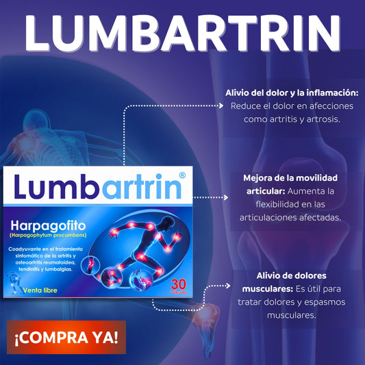 LumbarTrin x 30 cápsulas – El alivio natural para el dolor articular que sí funciona. Con el 50% de descuento