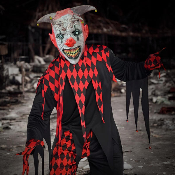 Máscara hiperrealista en látex de Payaso Arlequín - 50% OFF - Envío GRATIS!