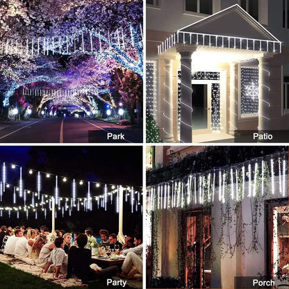 Cortina 3M Luz LED Meteoritos x8 Tubos de 30cm - Envío gratis! 50% OFF