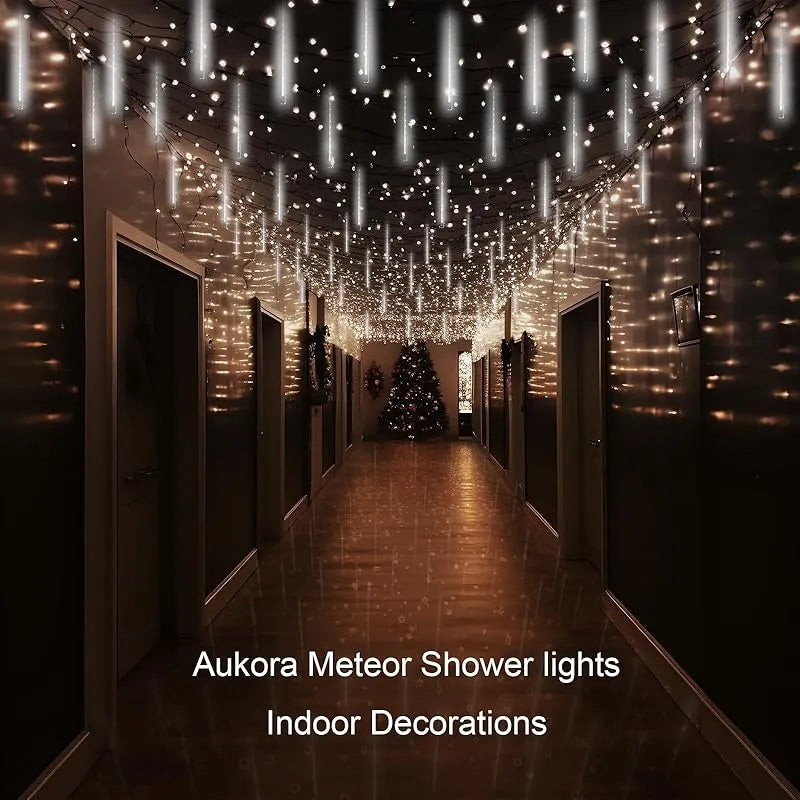 Cortina 3M Luz LED Meteoritos x8 Tubos de 30cm - Envío gratis! 50% OFF