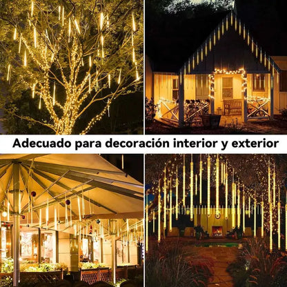 Cortina 3M Luz LED Meteoritos x8 Tubos de 30cm - Envío gratis! 50% OFF