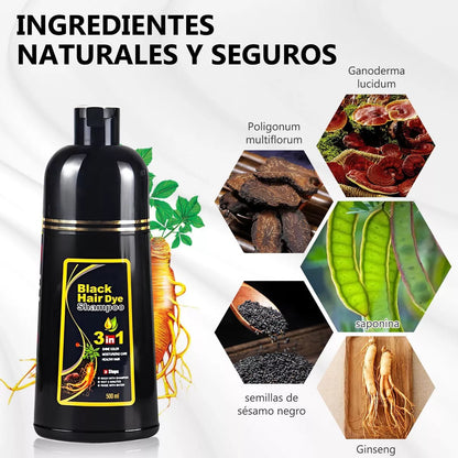 El original shampoo 3 en 1 tapacanas que cubre en 10 minutos!  🎁 Envío gratis