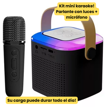 Parlante mini karaoke! + Micrófono✨ Diversión y entretenimiento