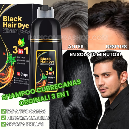 El original shampoo 3 en 1 tapacanas que cubre en 10 minutos!  🎁 Envío gratis
