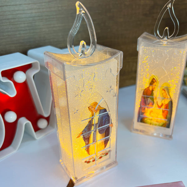 PACK Velas LED x4 Unidades Con Imágenes Religiosas / 7 de Velitas / 50% OFF